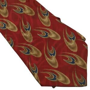 Chaps Ralph Lauren‎ Men's Tie Abstract Geometric Paisley Textured Silk Necktie
